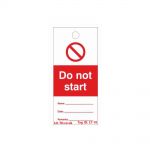 Do Not Start Lockout Tagout Tags